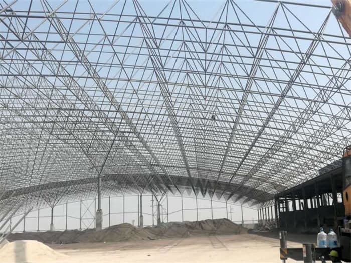 山西钢厂料仓网架工程